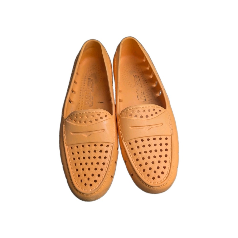 Floafers Orange Foam Penny Loafers Men's Size 9 Lightweight Waterproof Boat Shoe